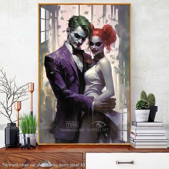 file tranh nhan vat phim harley quinn joker 63