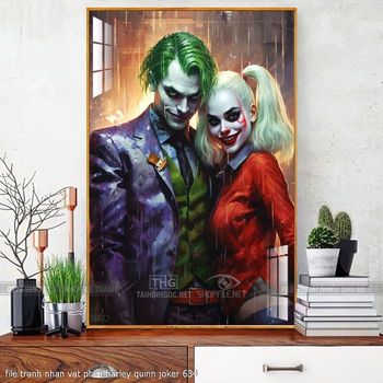file tranh nhan vat phim harley quinn joker 634