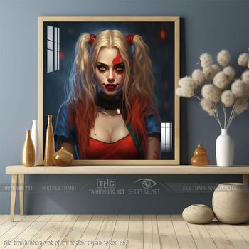 file tranh nhan vat phim harley quinn joker 654