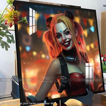 file tranh nhan vat phim harley quinn joker 666