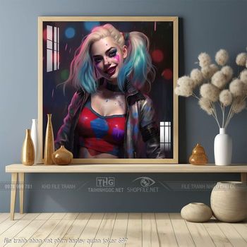 file tranh nhan vat phim harley quinn joker 697