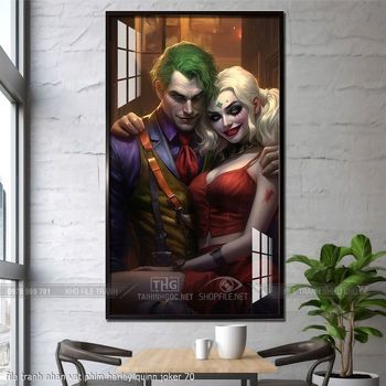 file tranh nhan vat phim harley quinn joker 70