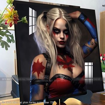 file tranh nhan vat phim harley quinn joker 728