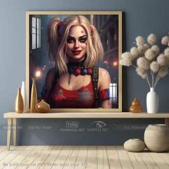 file tranh nhan vat phim harley quinn joker 858
