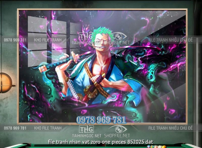 file tranh nhan vat zoro one pieces 852025 dat
