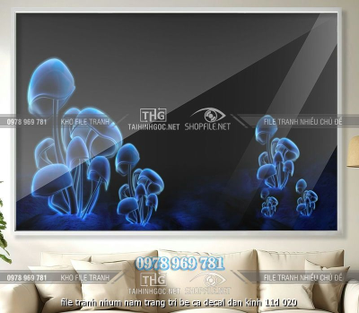 file tranh nhum nam trang tri be ca decal dan kinh 11d 020