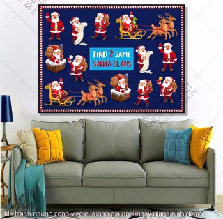 tranh cong giao file tranh nhung cong viec cua ong gia noel ngay giang sinh