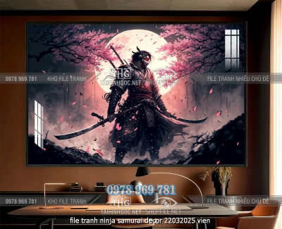 file tranh ninja samurai decor 22032025 vien
