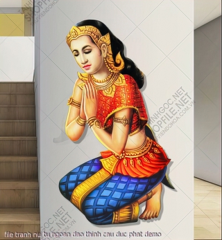 file tranh nu tu ngoan dao thinh cau duc phat