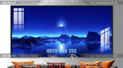 file tranh nui non ho nuoc trang tri be ca decal dan kinh 5d 011