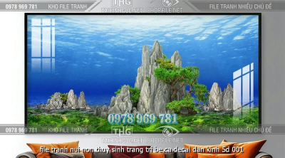 file tranh nui non thuy sinh trang tri be ca decal dan kinh 5d 001