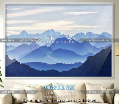 file tranh nui non trang tri be ca decal dan kinh 15d 008