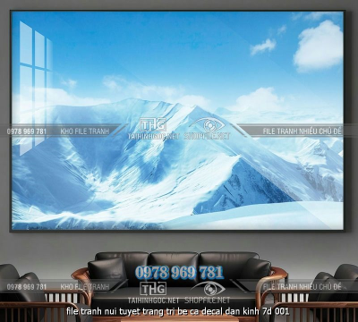 file tranh nui tuyet trang tri be ca decal dan kinh 7d 001