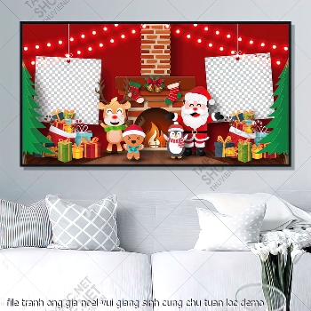 file tranh ong gia noel vui giang sinh cung chu tuan loc