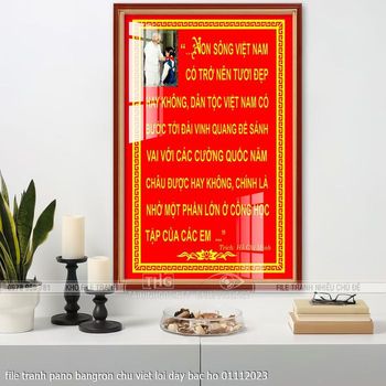file tranh pano bangron chu viet loi day bac ho 01112023