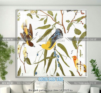 file tranh pattern hoa chim 1432025 ho