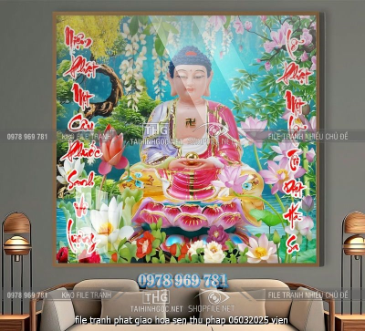 file tranh phat giao hoa sen thu phap 06032025 vien