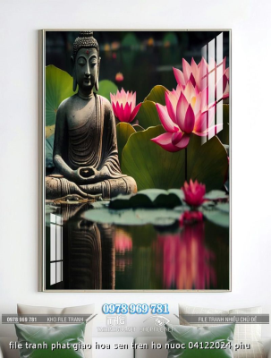 file tranh phat giao hoa sen tren ho nuoc 04122024 phu