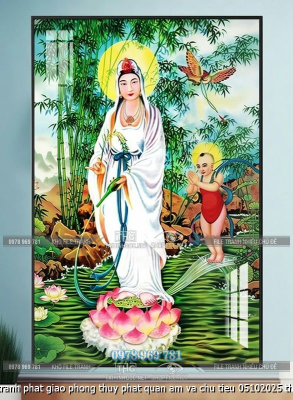file tranh phat giao phong thuy phat quan am va chu tieu 05102025 thanh