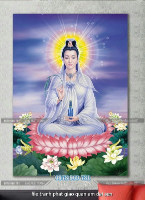 file tranh phat giao quan am dai sen