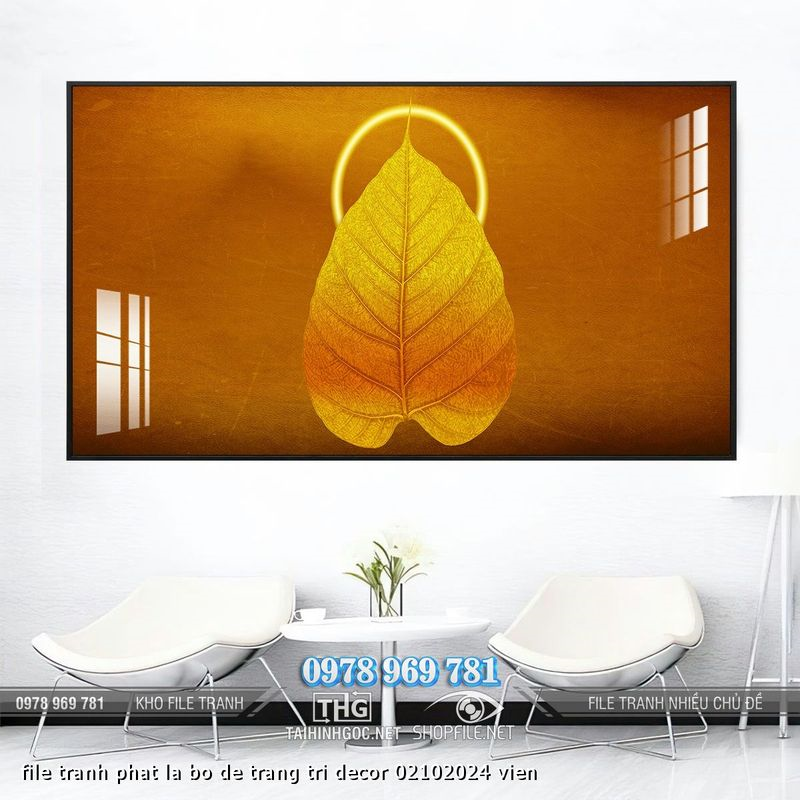 file tranh phat la bo de trang tri decor 02102024 vien