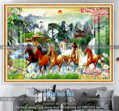 file tranh phong cach phong thuy bat ma rung nui 25072025 hanh