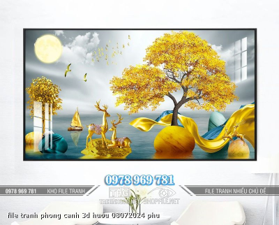file tranh phong canh 3d huou 08072024 phu