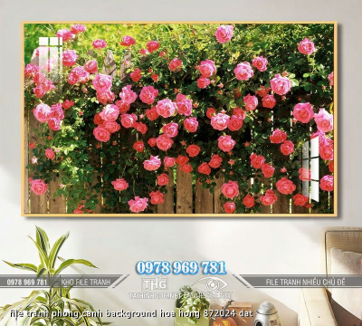 file tranh phong canh background hoa hong 872024 dat