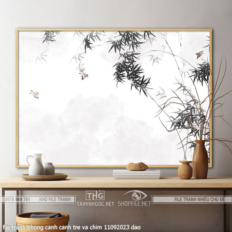 file tranh phong canh canh tre va chim 11092023 dao