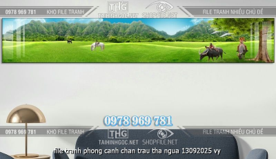 file tranh phong canh chan trau tha ngua 13092025 vy