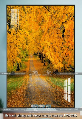 file tranh phong canh decor rung la mua thu 17072025