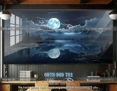 file tranh phong canh dem trang decan dan ho 12092025 phu