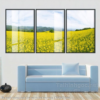 file tranh phong canh doi nui va doi hoa vang 17052023 hieu