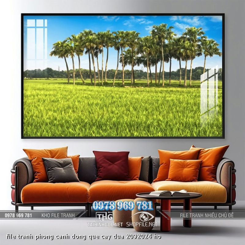file tranh phong canh dong que cay dua 2092024 ho