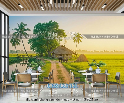 file tranh phong canh dong que viet nam 482025 ho