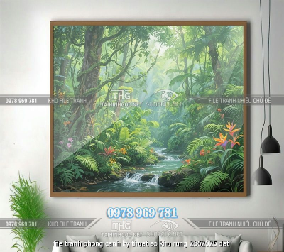 file tranh phong canh ky thuat so khu rung 2362025 dat