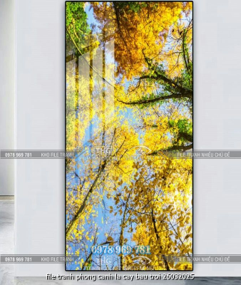 file tranh phong canh la cay bau troi 26032025
