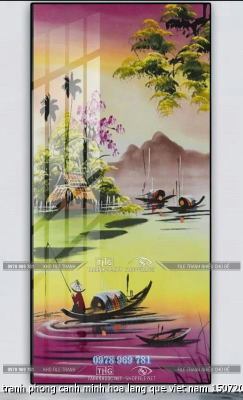 file tranh phong canh minh hoa lang que viet nam 15072025