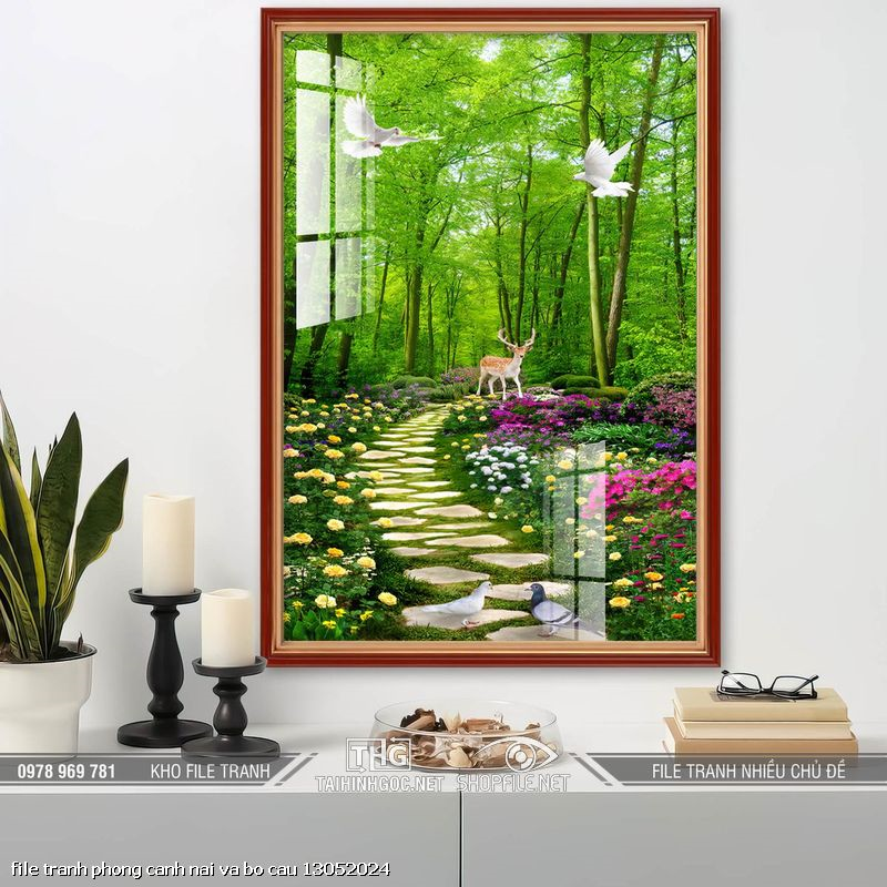 file tranh phong canh nai va bo cau 13052024