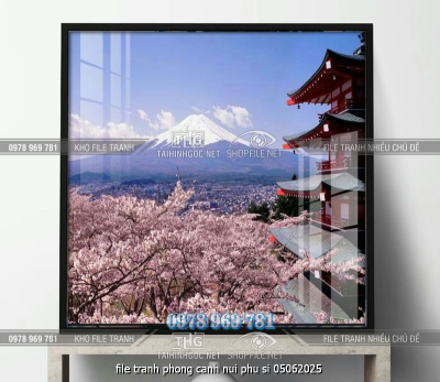 file tranh phong canh nui phu si 05062025
