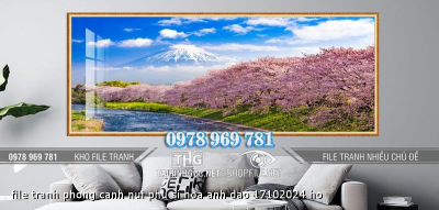 file tranh phong canh nui phu si hoa anh dao 17102024 ho