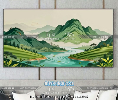 file tranh phong canh nui son dau 12112025
