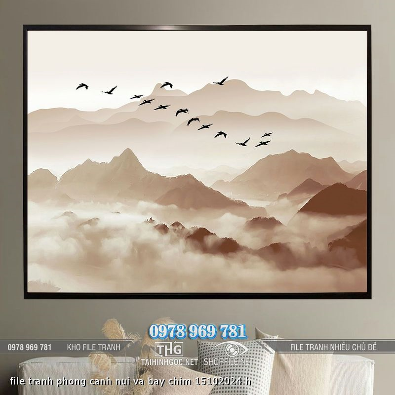 file tranh phong canh nui va bay chim 15102024 h