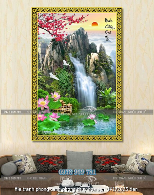 file tranh phong canh phong thuy hoa sen 04172025 tien