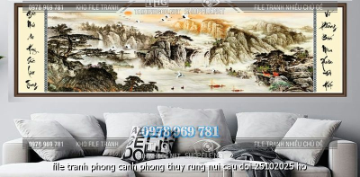 file tranh phong canh phong thuy rung nui cau doi 25102025 ho