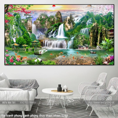 file tranh phong canh phong thuy thien nhien 0269