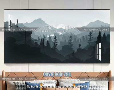 file tranh phong canh rung mua dong 24032025
