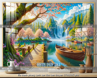 file tranh phong canh son dau ben thuyen 17092025 phu