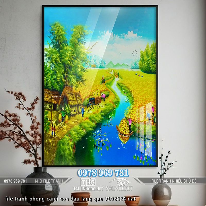 file tranh phong canh son dau lang que 9102024 dat