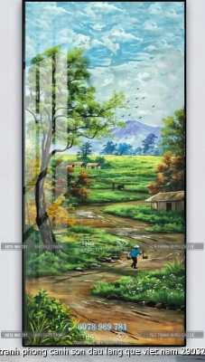 file tranh phong canh son dau lang que viet nam 29032025